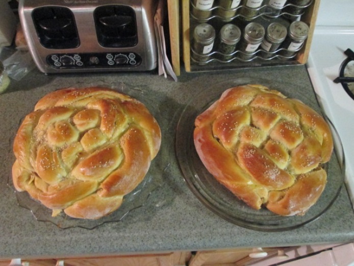 These are the two loaves I made.